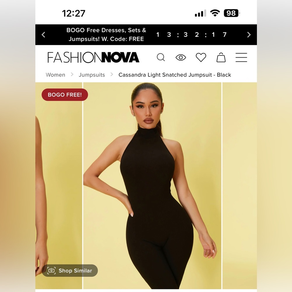 Fashion Nova halter jumpsuit